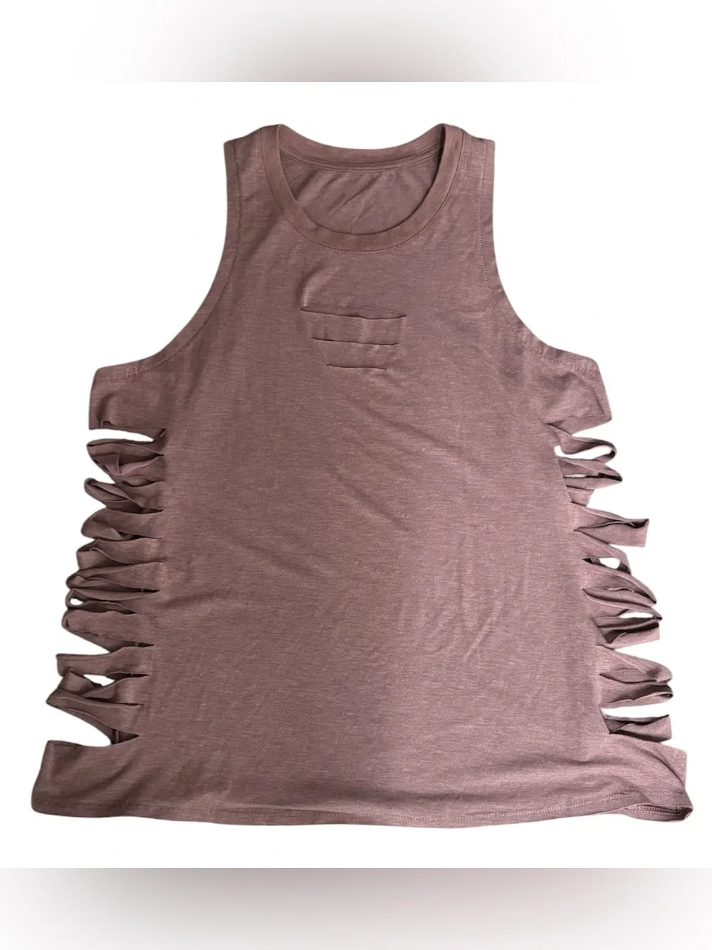 ALO Yoga Sleeveless Blush Pink Cut It Out Muscle Tank Top